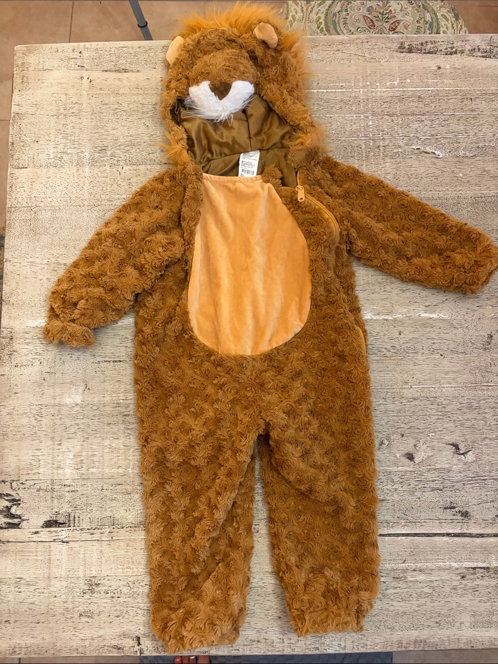 Target Gold Lion Plush Hooded Romper